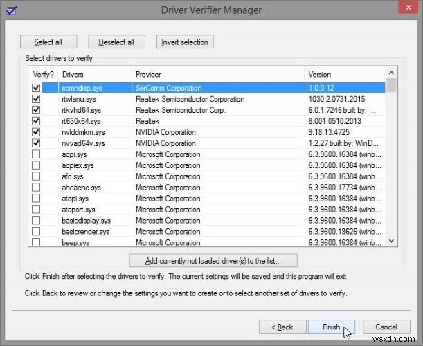 WindowsのDriver Verifier(ドライバー検証ツール)で問題のあるドライバーを特定する方法