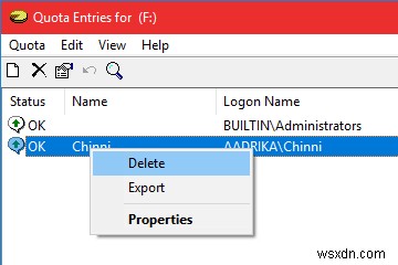 Windowsでユーザーがハードディスクの空き容量を使い切れないようにする方法(ディスククォータ設定)