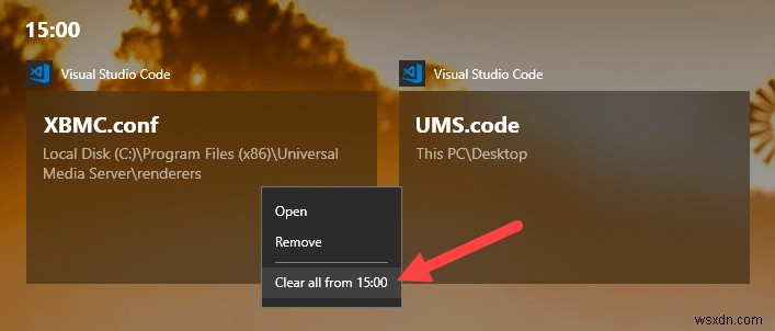 Windows 10でタイムラインのアクティビティを削除・クリアする方法