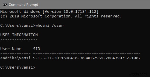 WindowsでユーザーアカウントのSID(セキュリティ識別子)を確認する4つの方法