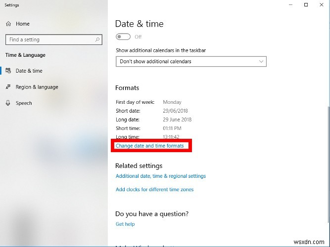 Windows 10で時刻の表示形式を変更する方法【12時間/24時間表示の切り替え】