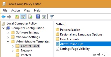 Windows 10の設定アプリから「ヒント」を削除・非表示にする方法