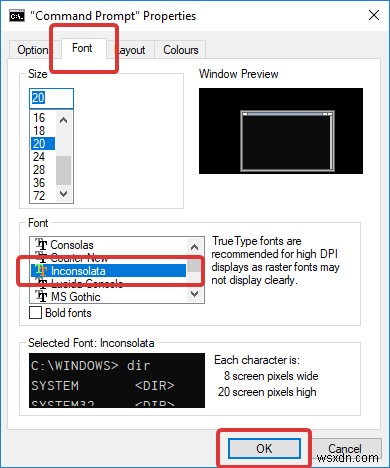 Windows 10のコマンドプロンプトにカスタムフォントを追加する方法