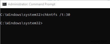 WindowsでChkdskのカウントダウン時間を変更する方法