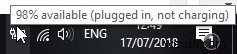 ノートPCで「電源に接続されていますが、充電されていません」と表示される原因と対処法