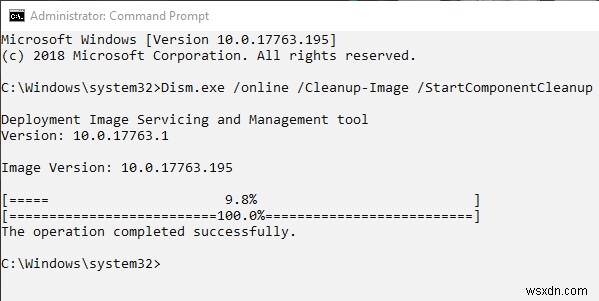 Windows 10でコンポーネントストア(WinSxS)の実際のサイズを確認し、クリーンアップする方法