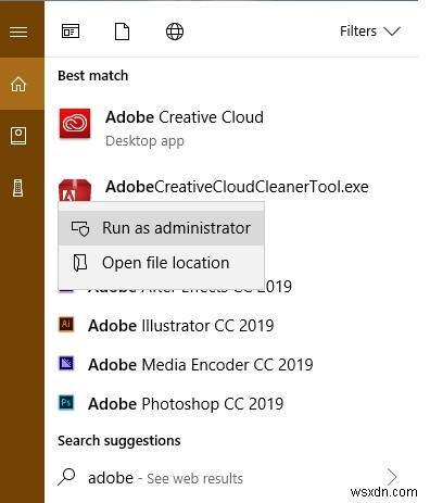 Windows 10 PCからAdobe Creative Cloud製品を完全にアンインストールする方法