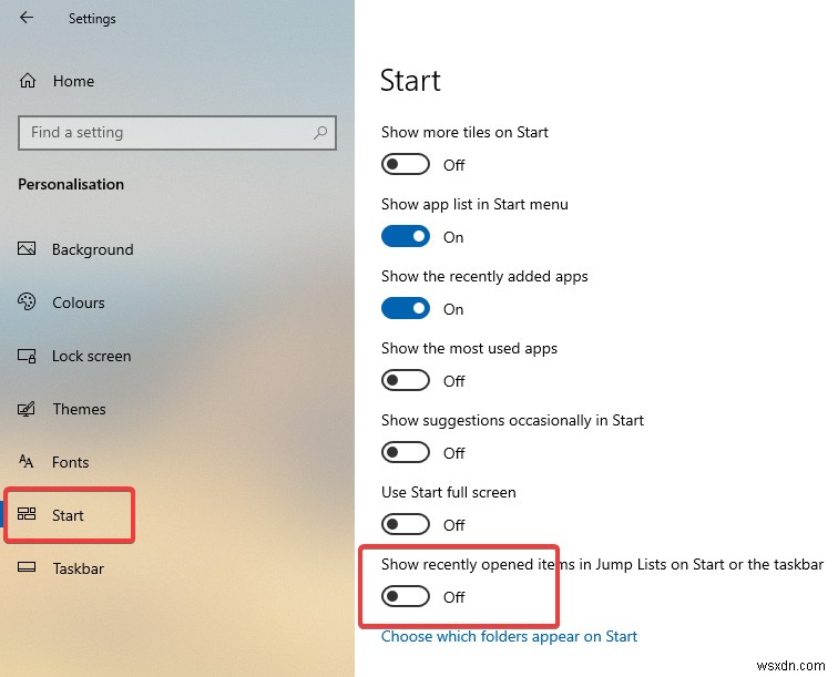Windows 10で「最近使ったアイテム」と「頻繁な場所」を無効にする3つの方法