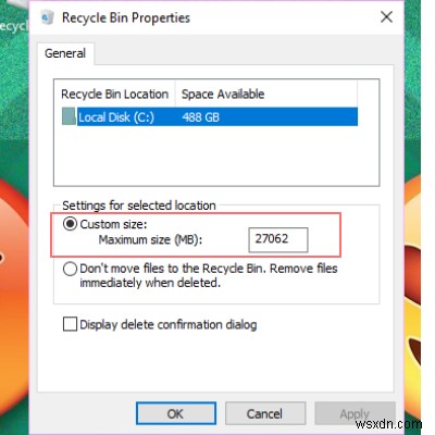 Windows 10でごみ箱のパフォーマンスを向上させる3つの設定方法