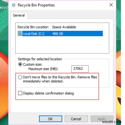 Windows 10でごみ箱のパフォーマンスを向上させる3つの設定方法