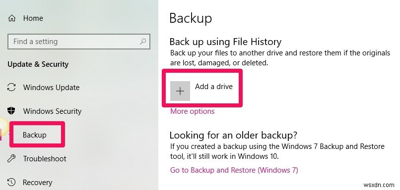 Windowsの「ファイル履歴」を使ってデータをバックアップする方法