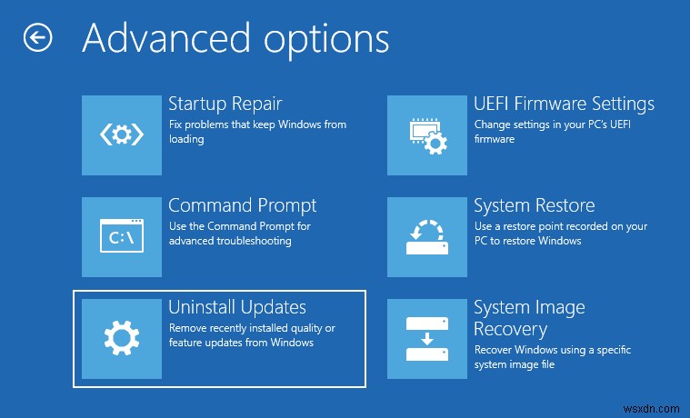 PCが起動しないときにWindows 10の更新プログラムをアンインストールする方法
