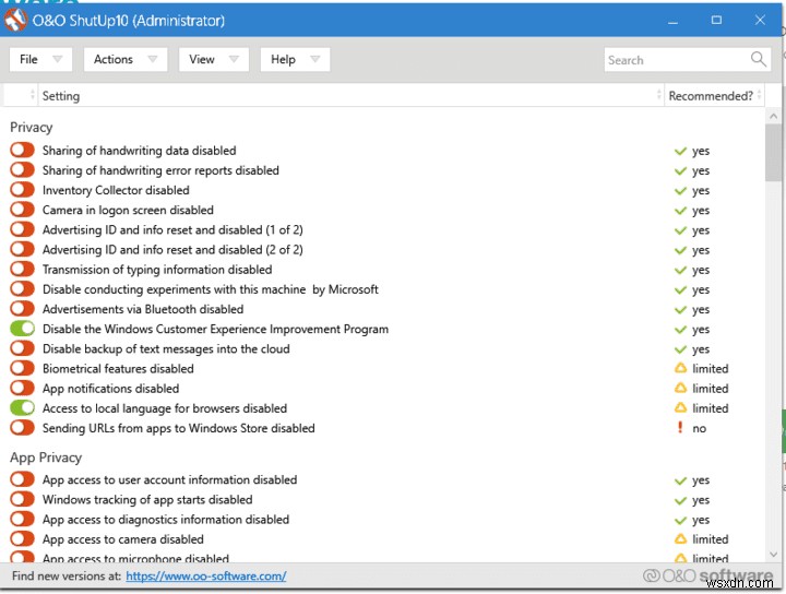 Windows 10のテレメトリ設定を管理してプライバシーを強化する5つの便利な無料ツール