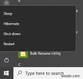 Windowsのスタートメニューに「休止状態」オプションを追加する方法