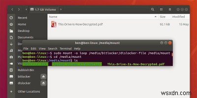 LinuxからBitLockerで暗号化されたWindowsパーティションにアクセスする方法