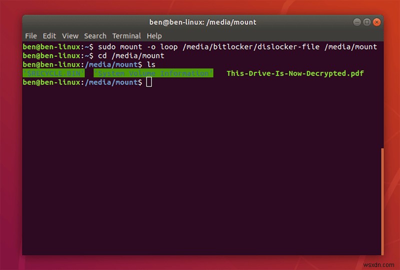 LinuxからBitLockerで暗号化されたWindowsパーティションにアクセスする方法