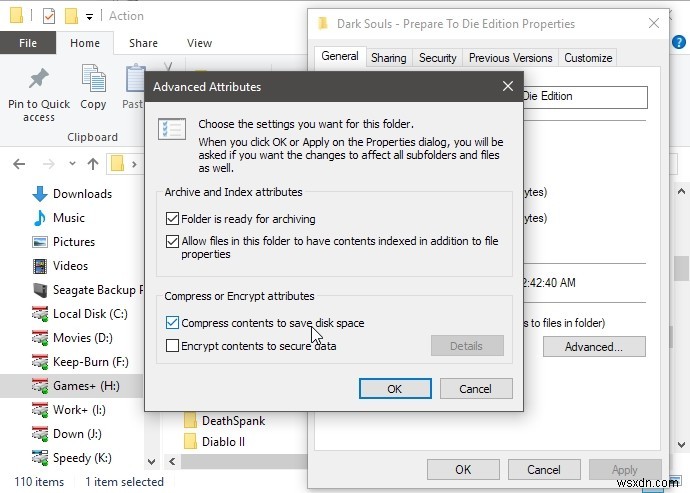 CompactGUIを使ってHDDの空き容量を無料で増やす方法