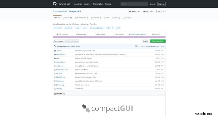 CompactGUIを使ってHDDの空き容量を無料で増やす方法