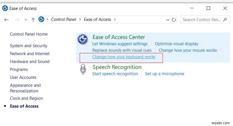 Windowsで固定キー(スティッキーキー)を無効にする方法