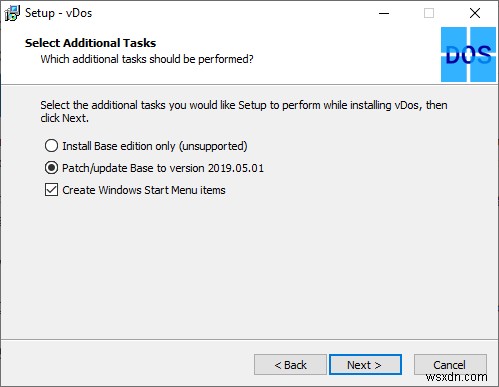 vDosを使ってWindows 10で古いDOSプログラムを実行する方法
