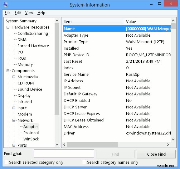 Windows 10でネットワークアダプタの詳細情報を確認する2つの方法