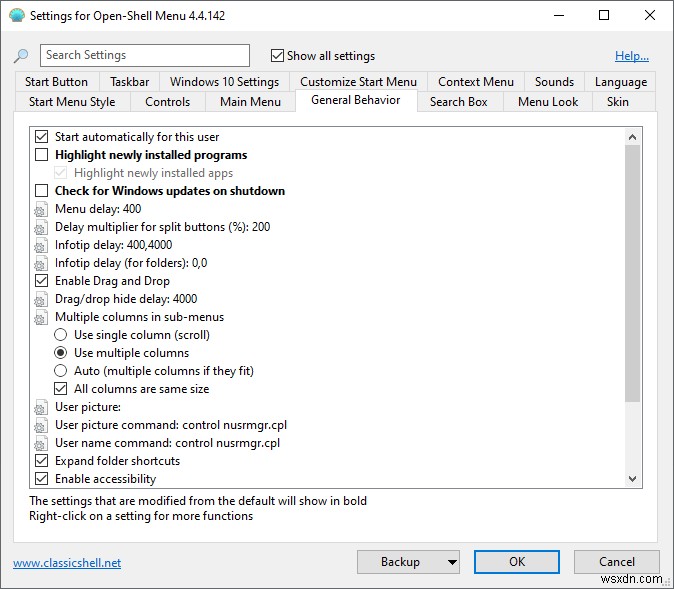 Open-ShellでWindows 10のスタートメニューを思い通りにカスタマイズする方法