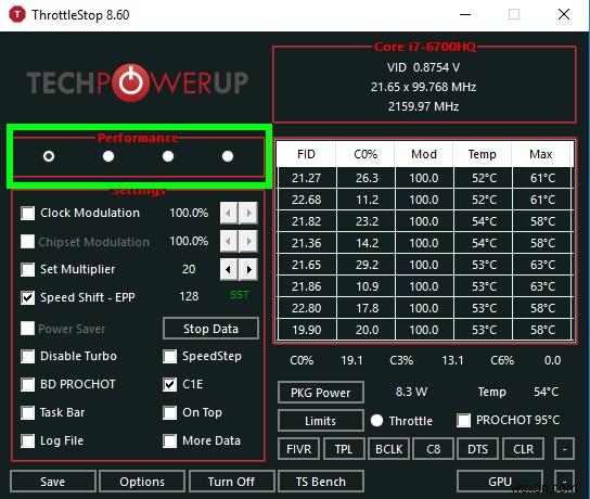 WindowsでThrottleStopを使ってCPUをアンダーボルトする方法|温度・消費電力を抑える