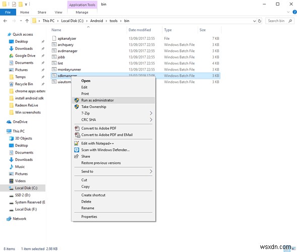 Windows 10にAndroid StudioとSDKツールをインストールする方法