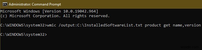 Windowsにインストールされている全ソフトウェアの一覧を取得する方法