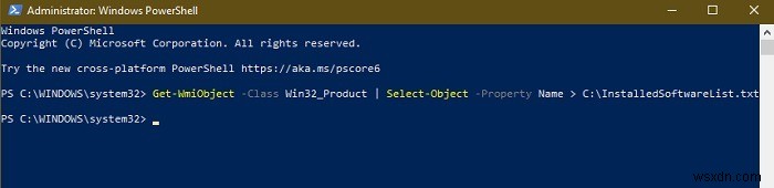Windowsにインストールされている全ソフトウェアの一覧を取得する方法