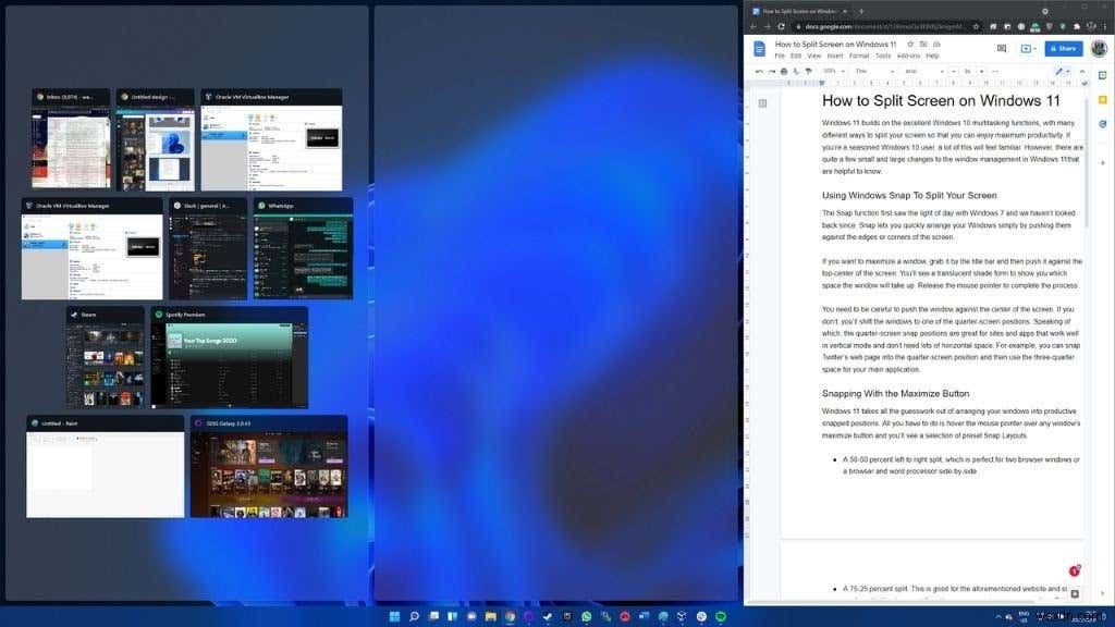 Windows 11で画面を分割する方法｜スナップ機能と便利な操作を徹底解説