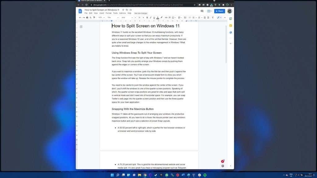 Windows 11で画面を分割する方法｜スナップ機能と便利な操作を徹底解説