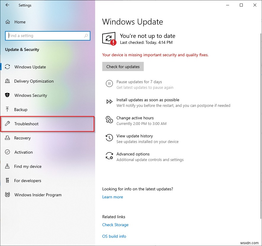 Windows 10で「デバイスに重要なセキュリティと品質の修正プログラムがありません」エラーが出たときの対処法