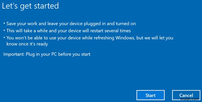 Windowsで「PCのリセットに問題がありました」エラーを修正する方法