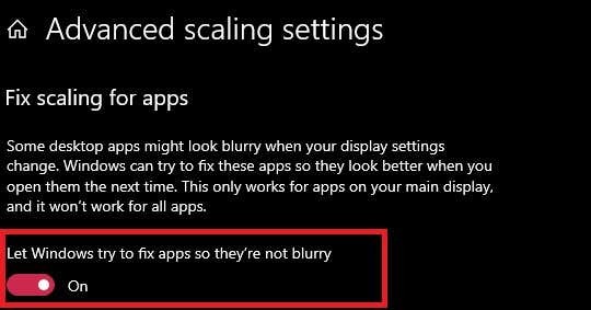 Windows 10で文字がぼやける問題を解決する方法