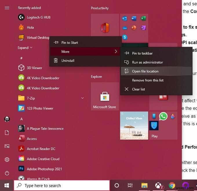 Windows 10で文字がぼやける問題を解決する方法