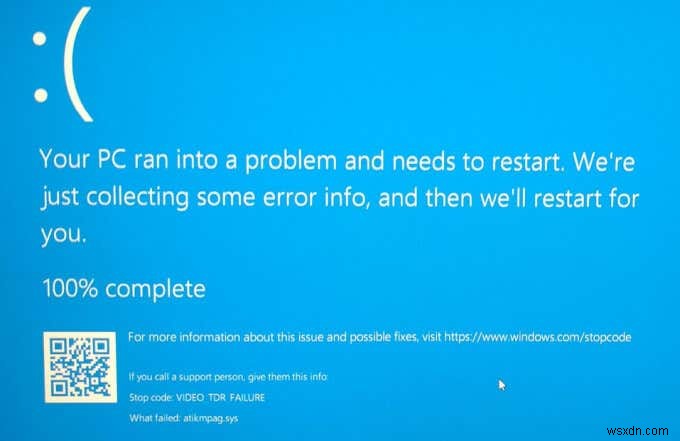 Windows 10で「VIDEO_TDR_FAILURE」のブルースクリーン（BSOD）エラーを解決する方法