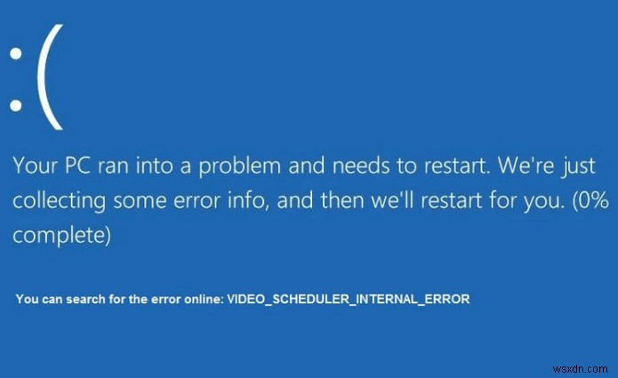 Windows 10で「ビデオスケジューラ内部エラー」のブルースクリーン(BSOD)を解決する方法