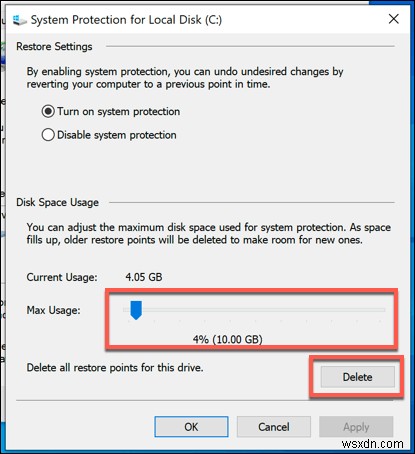 Windows 10でバックアップファイルを削除してディスク容量を確保する方法
