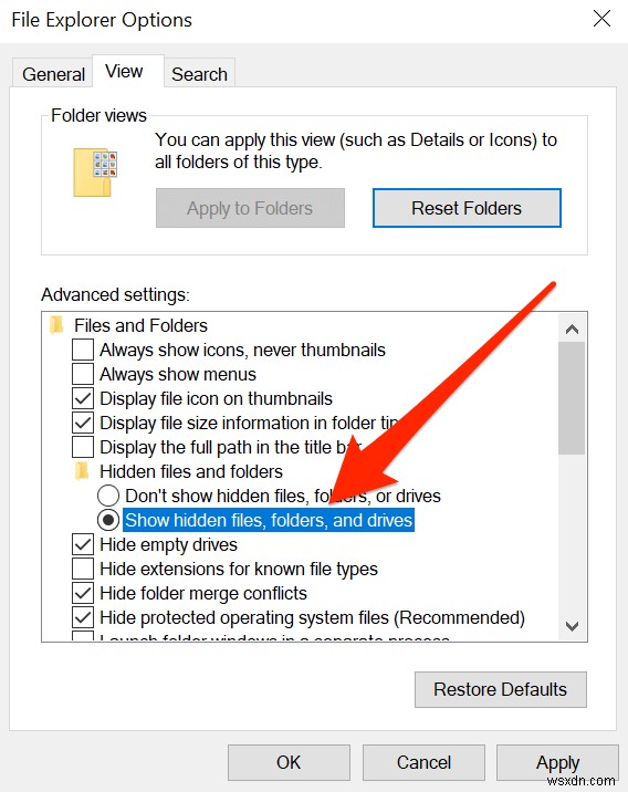 Windows 10で隠しファイルを表示する3つの方法｜エクスプローラー・コントロールパネル・レジストリ設定