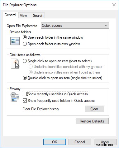 Windows 10のクイックアクセスからファイルやフォルダーを除外・非表示にする方法