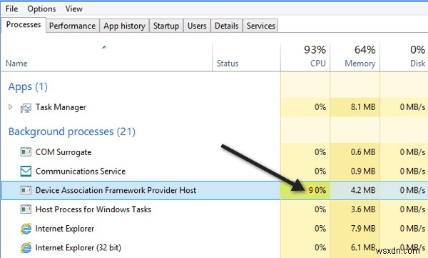 【Windows 10】daHost.exeのCPU使用率が高いときの原因と対処法