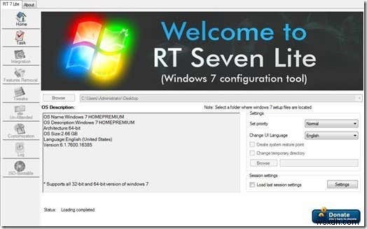 RT Seven LiteでカスタムWindows 7インストールイメージを簡単に作成する方法