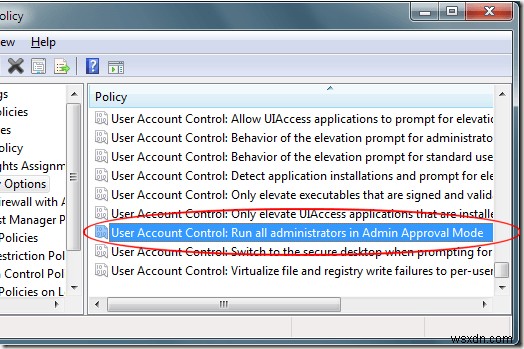 Windows 7で管理者承認モード（Admin Approval Mode）をオフにする方法