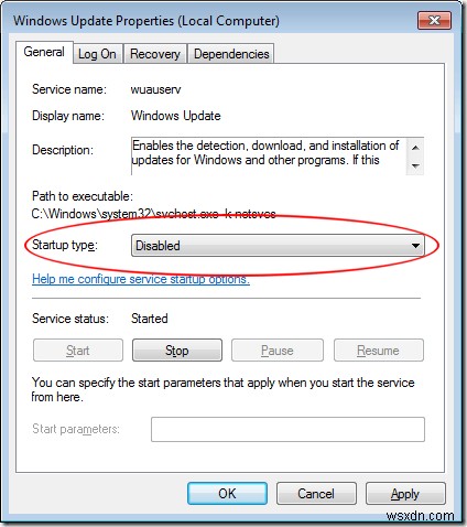 Windows 7のアップデートエラーコード0x80070422を簡単に修正する方法