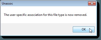 Windows 7でファイルの関連付けを削除する方法|無料ツール「Unassociate File Types」の使い方