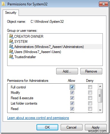 【Windows 7/8/10】TrustedInstallerが保護するファイルを削除する方法