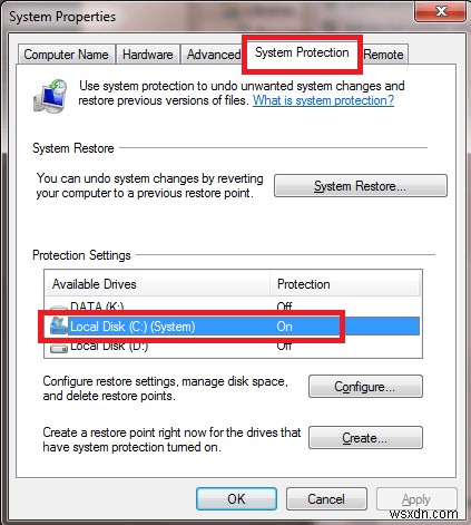 Windows 7でシステムの復元(システム保護)を有効にする方法