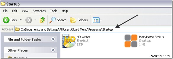 Windows XPのスタートアップにプログラムを追加する2つの方法
