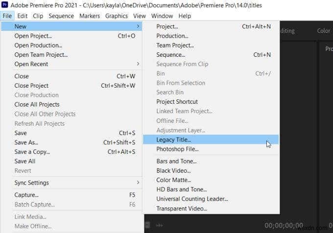 Adobe Premiere Proでタイトルグラフィックを作成・編集する方法
